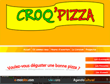 Tablet Screenshot of croqpizza.net